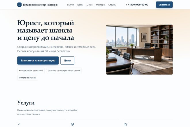 Первый экран на компьютере