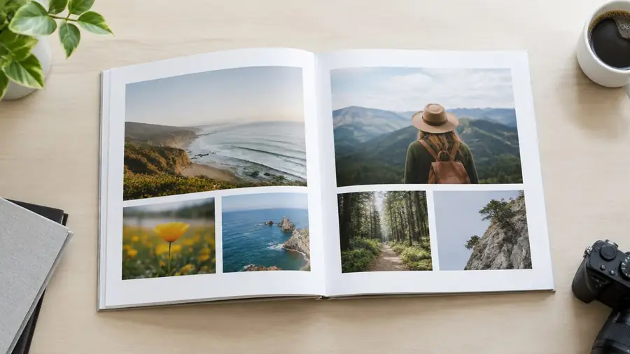 Фотокнига с пейзажами, напечатанная выпускницей